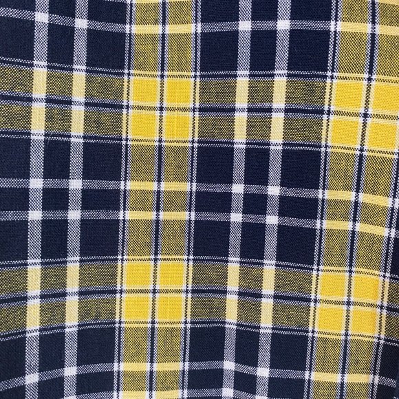 SOLD Eddie Bauer Black & Yellow Plaid Flannel Long Sleeve Shirt NWOT - Picture 3 of 14
